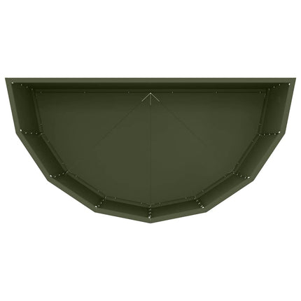 Plantekasse Oliven grøn 90 x 45 x 50 cm Stål