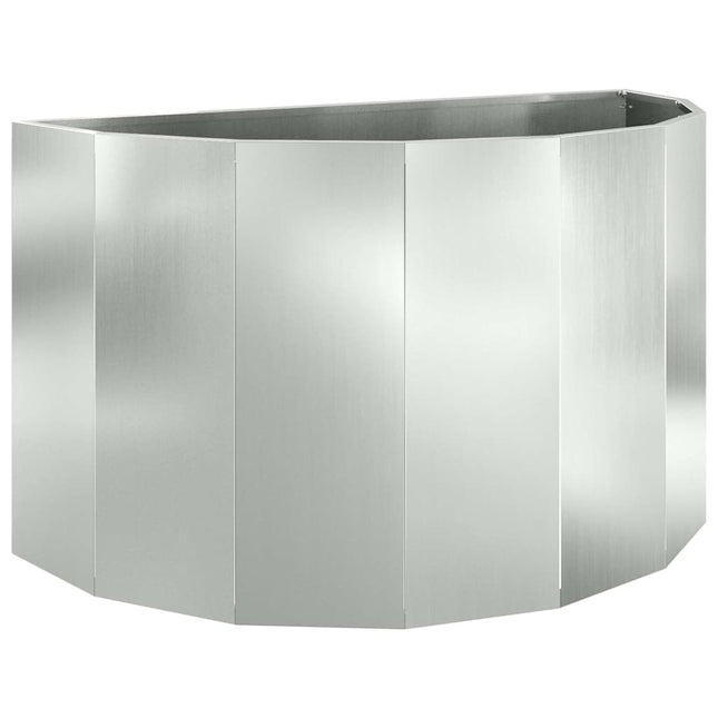 Plantekasse Sølv 90 x 45 x 50 cm Galvaniseret stål