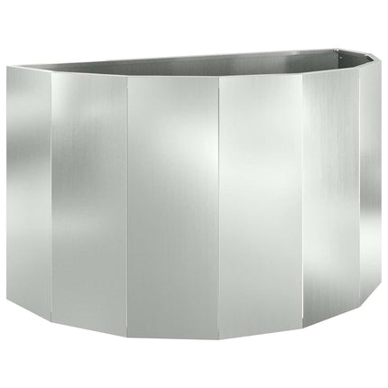 Plantekasse Sølv 90 x 45 x 50 cm Galvaniseret stål