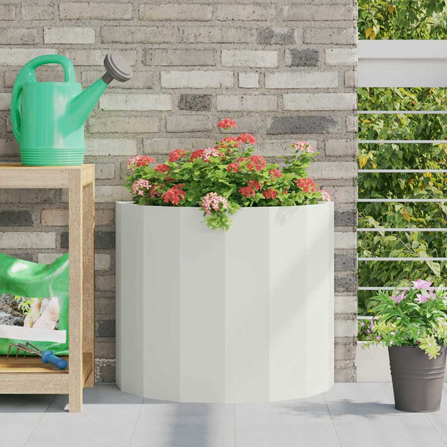 Plantekasse Hvid 60 x 30 x 50 cm Stål