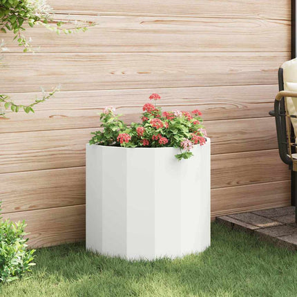 Plantekasse Hvid 60 x 30 x 50 cm Stål