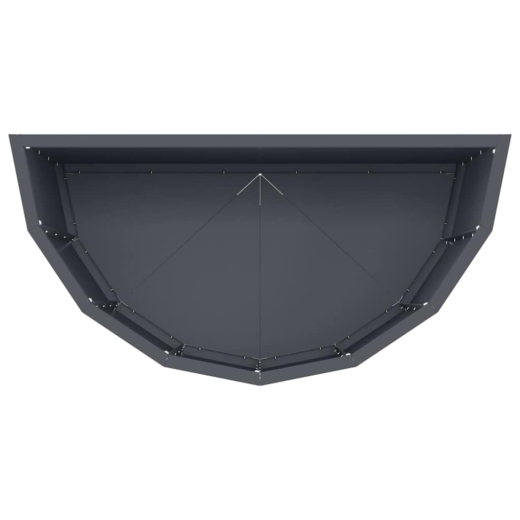 Plantekasse Antracit 60 x 30 x 50 cm Stål