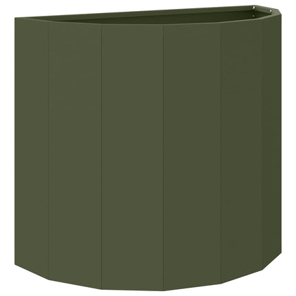 Plantekasse Oliven grøn 60 x 30 x 50 cm Stål