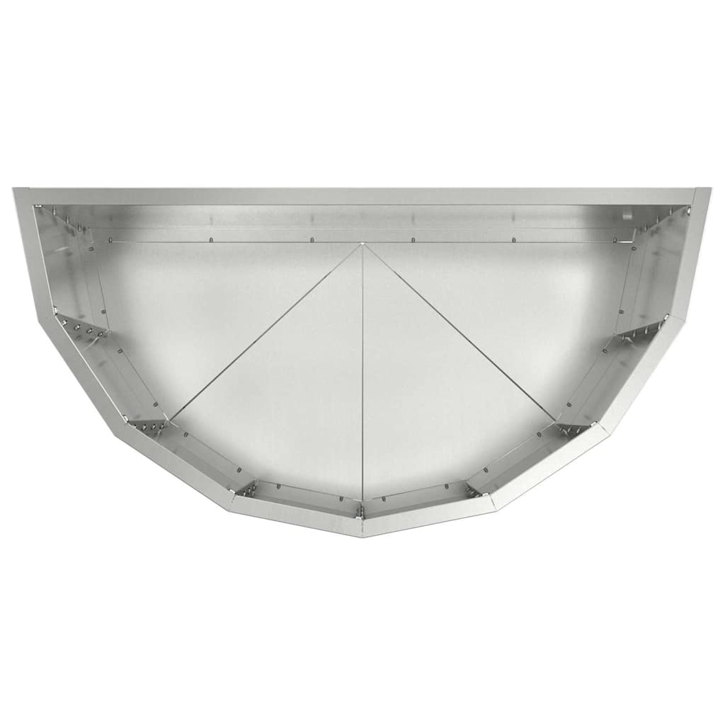 Plantekasse Sølv 60 x 30 x 50 cm Galvaniseret stål