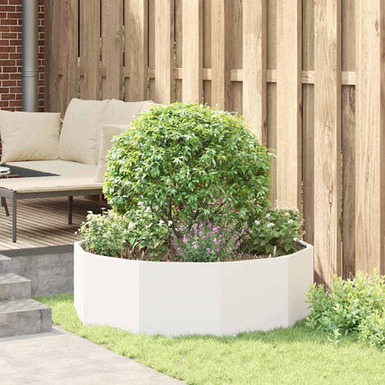 Plantekasse Hvid 120 x 120 x 35 cm Stål