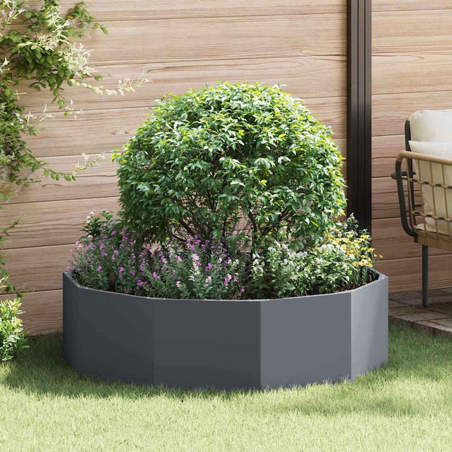 Plantekasse Antracit 120 x 120 x 35 cm Stål