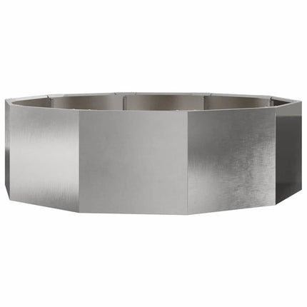 Plantekasse Sølv 120 x 120 x 35 cm Rustfrit stål