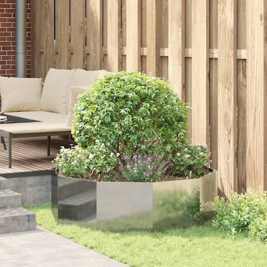 Plantekasse Sølv 120 x 120 x 35 cm Galvaniseret stål