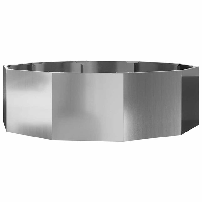 Plantekasse Sølv 120 x 120 x 35 cm Galvaniseret stål