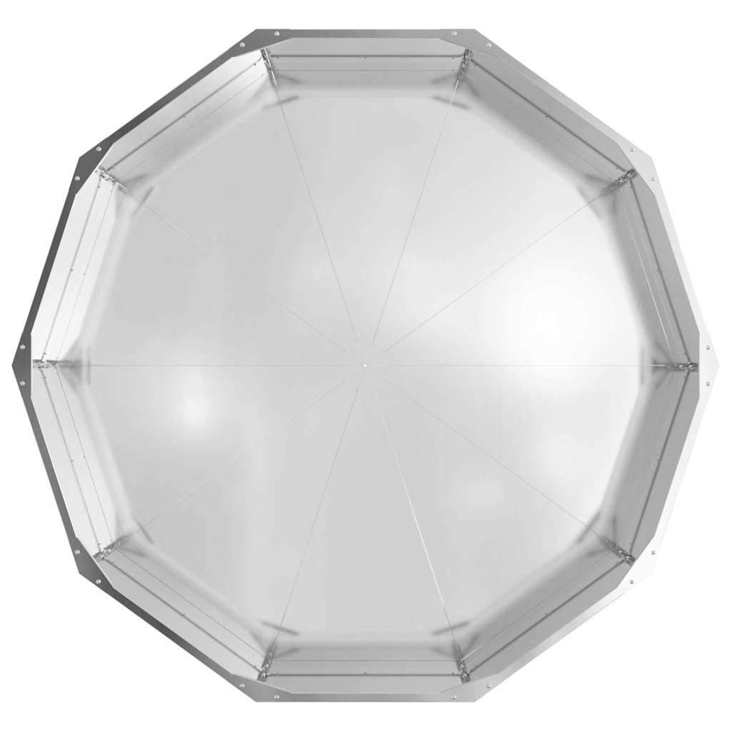 Plantekasse Sølv 120 x 120 x 35 cm Galvaniseret stål