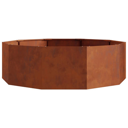 Plantekasse Rusten 120 x 120 x 35 cm Cortenstål