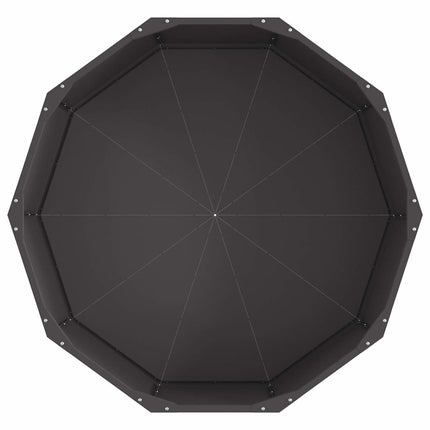 Plantekasse Sort 90 x 90 x 35 cm Stål