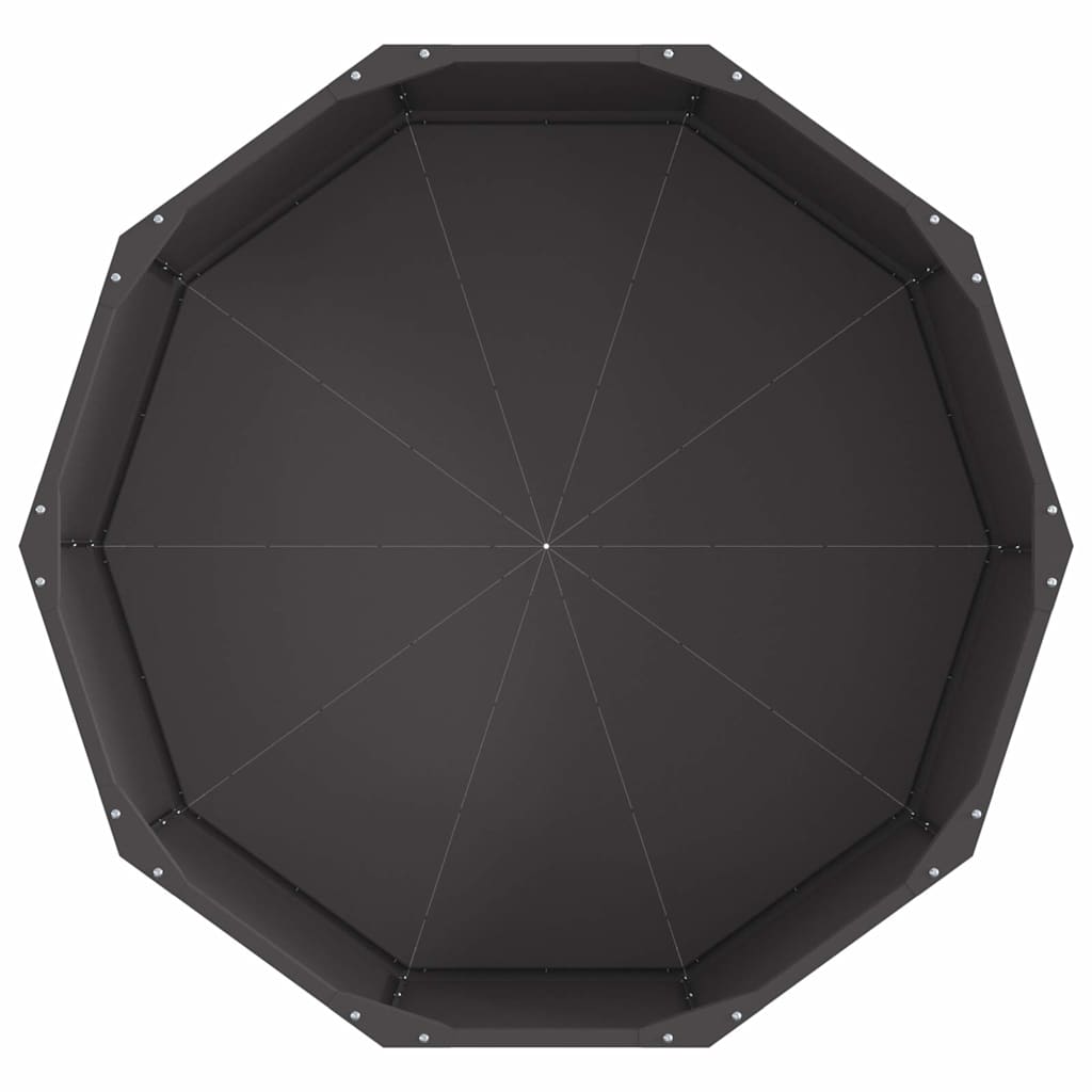 Plantekasse Sort 90 x 90 x 35 cm Stål