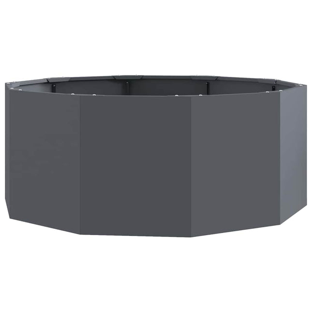 Plantekasse Antracit 90 x 90 x 35 cm Stål