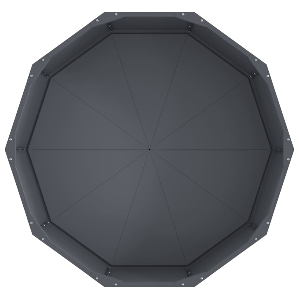 Plantekasse Antracit 90 x 90 x 35 cm Stål