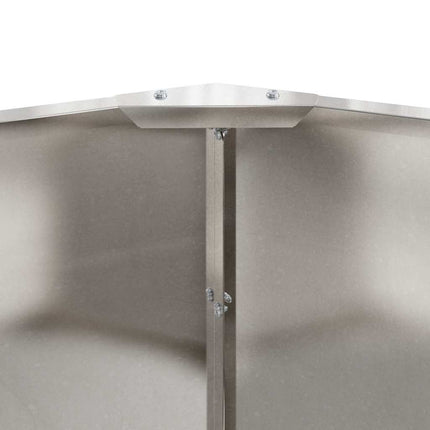Plantekasse Sølv 90 x 90 x 35 cm Rustfrit stål