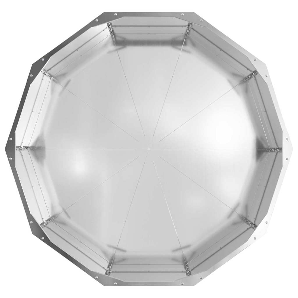 Plantekasse Sølv 90 x 90 x 35 cm Galvaniseret stål