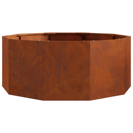 Plantekasse Rusten 90 x 90 x 35 cm Cortenstål