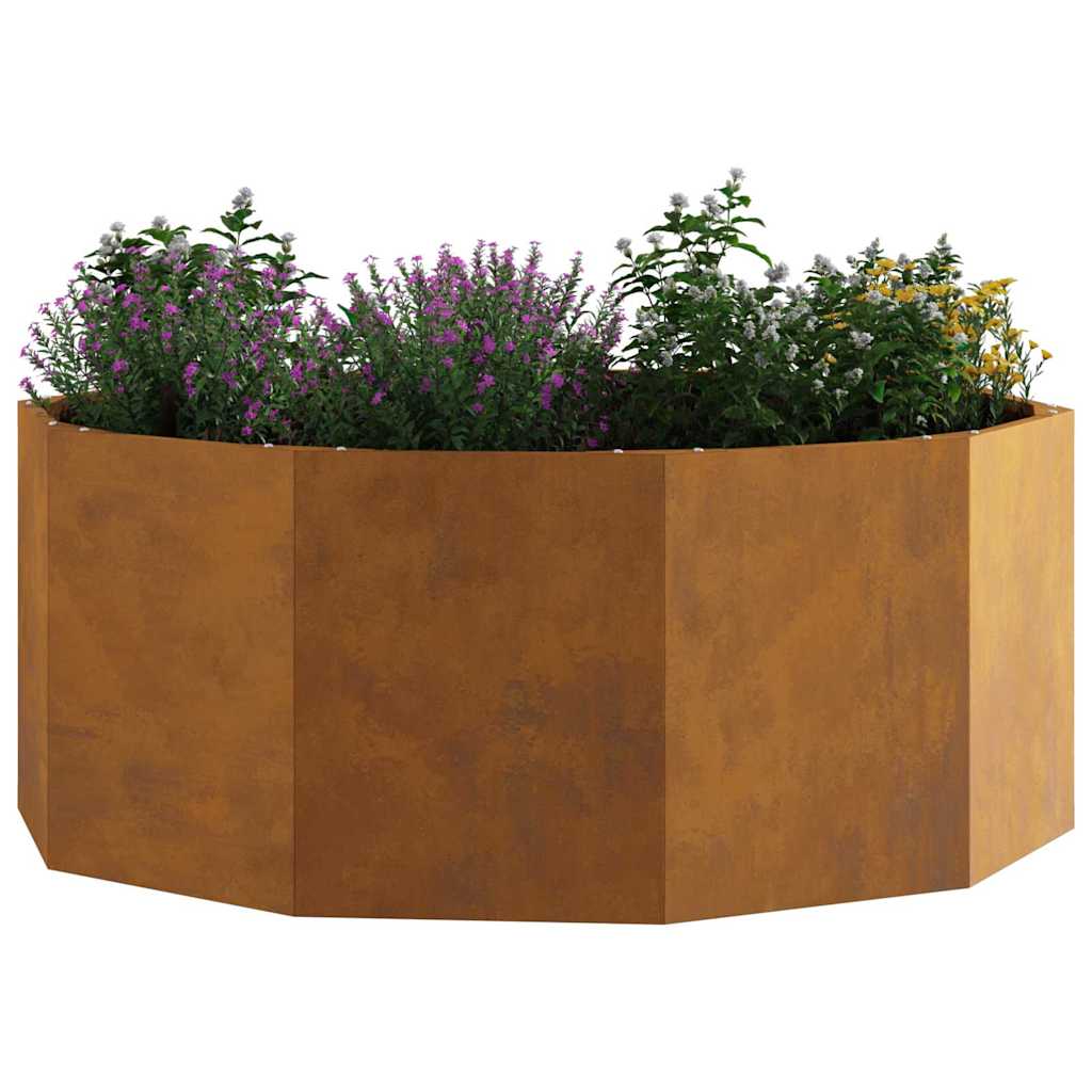 Plantekasse Rusten 90 x 90 x 35 cm Cortenstål