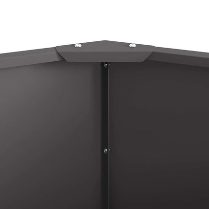 Plantekasse Sort 60 x 60 x 35 cm Stål