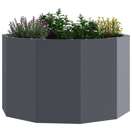 Plantekasse Antracit 60 x 60 x 35 cm Stål