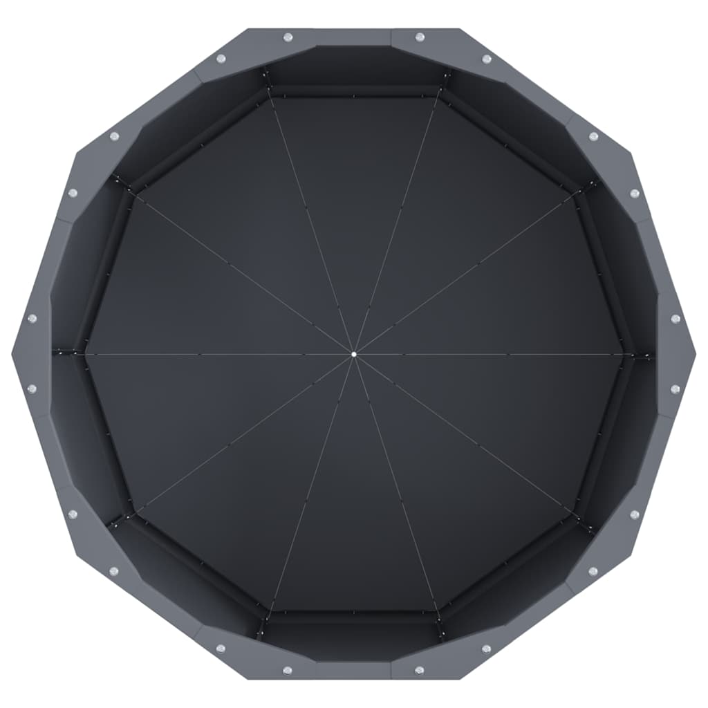 Plantekasse Antracit 60 x 60 x 35 cm Stål