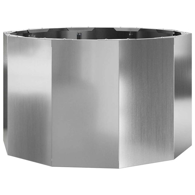 Plantekasse Sølv 60 x 60 x 35 cm Galvaniseret stål