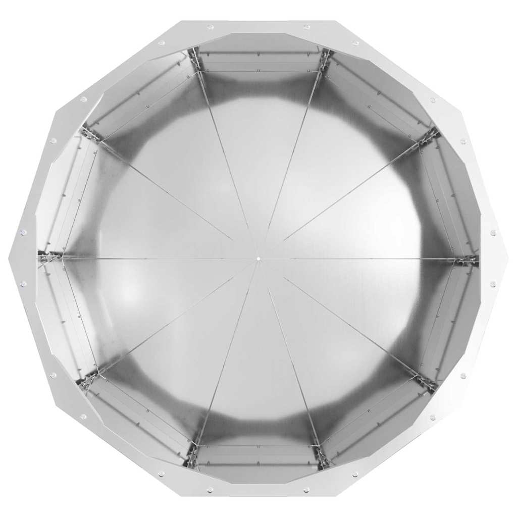 Plantekasse Sølv 60 x 60 x 35 cm Galvaniseret stål