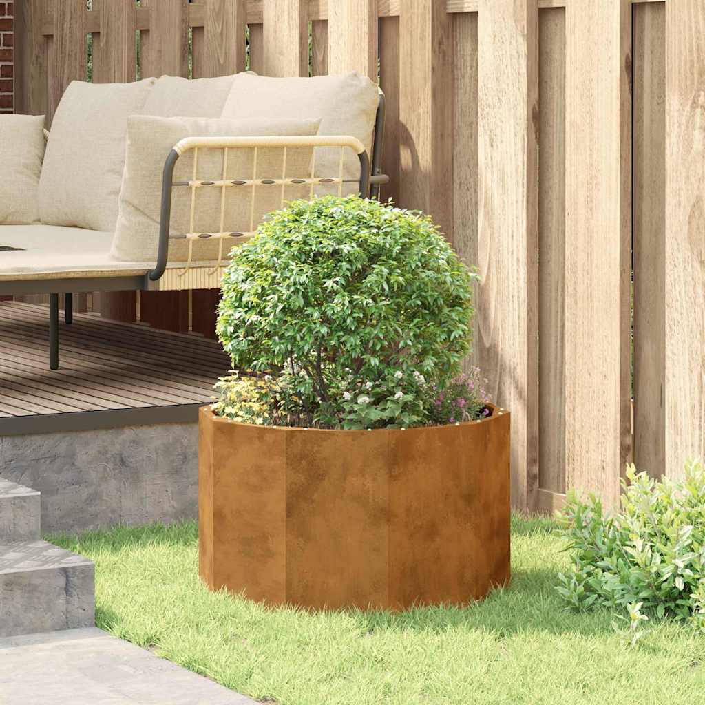 Plantekasse Rusten 60 x 60 x 35 cm Cortenstål