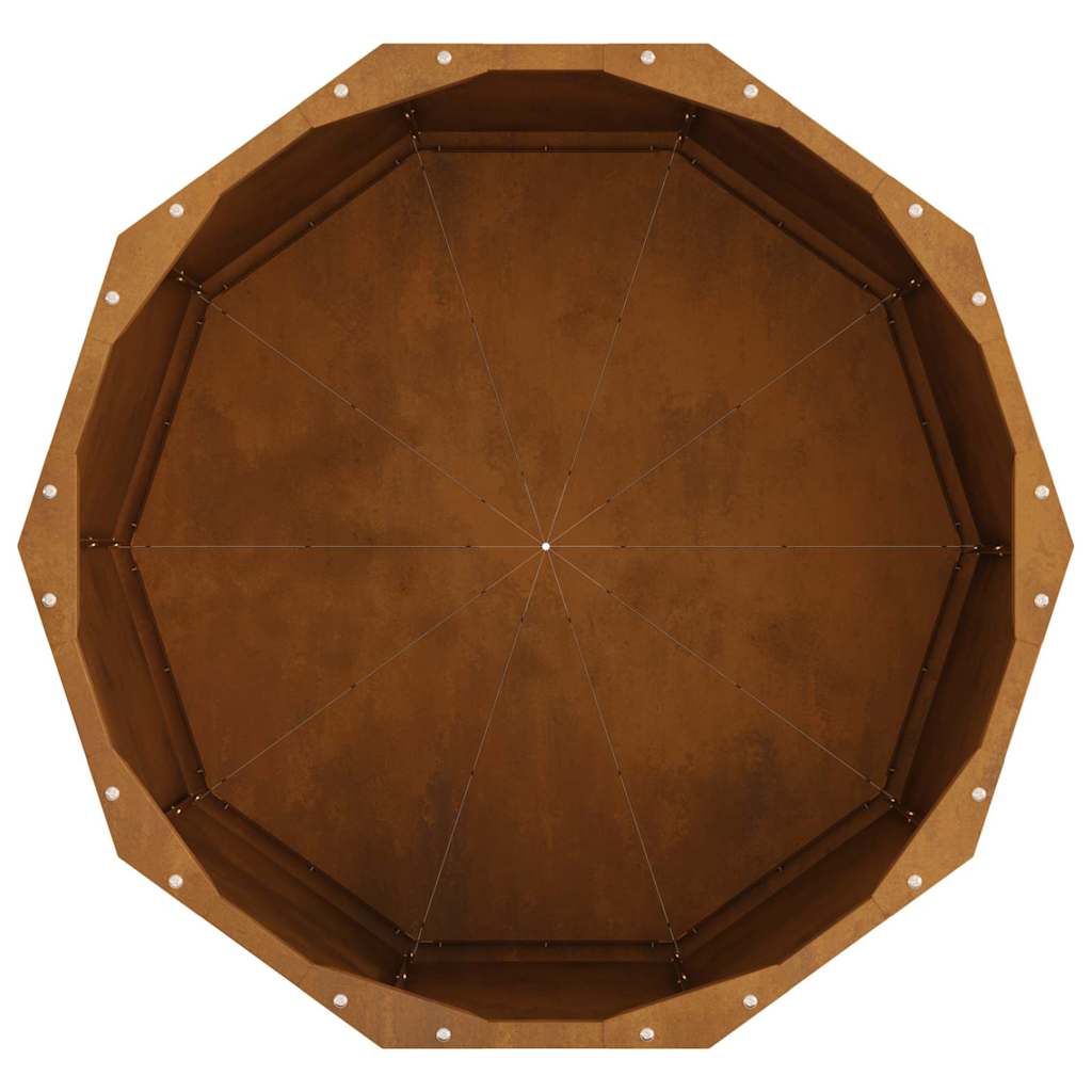 Plantekasse Rusten 60 x 60 x 35 cm Cortenstål