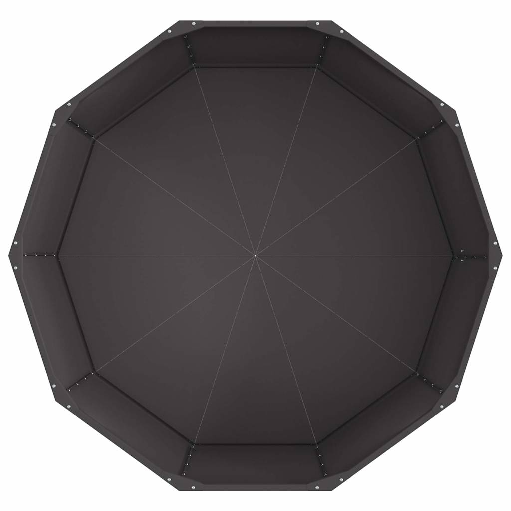 Plantekasse Sort 120 x 120 x 50 cm Stål