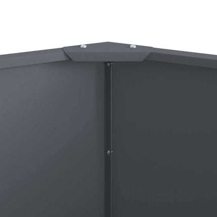 Plantekasse Antracit 120 x 120 x 50 cm Stål