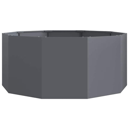 Plantekasse Antracit 120 x 120 x 50 cm Stål