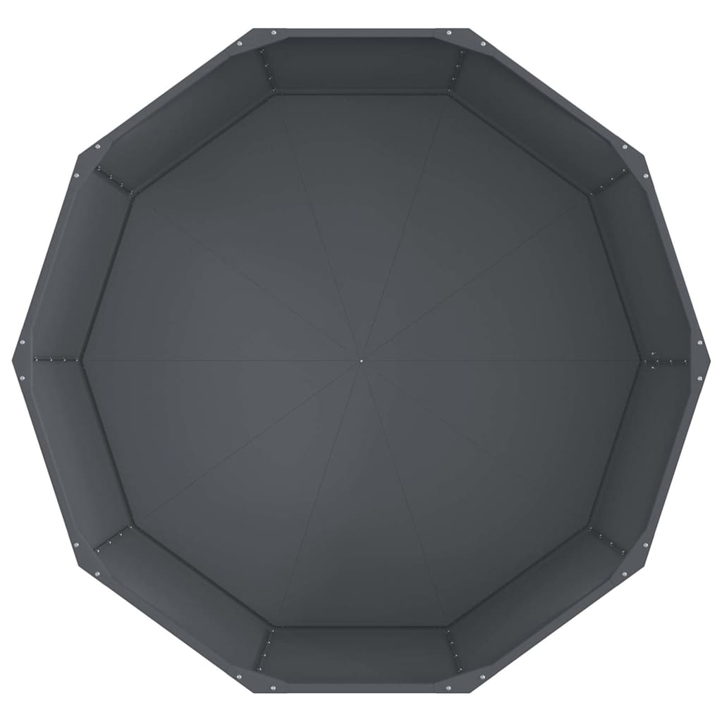 Plantekasse Antracit 120 x 120 x 50 cm Stål