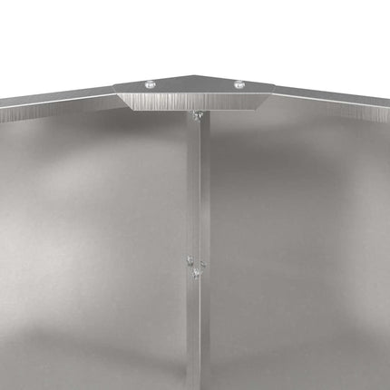 Plantekasse Sølv 120 x 120 x 50 cm Rustfrit stål