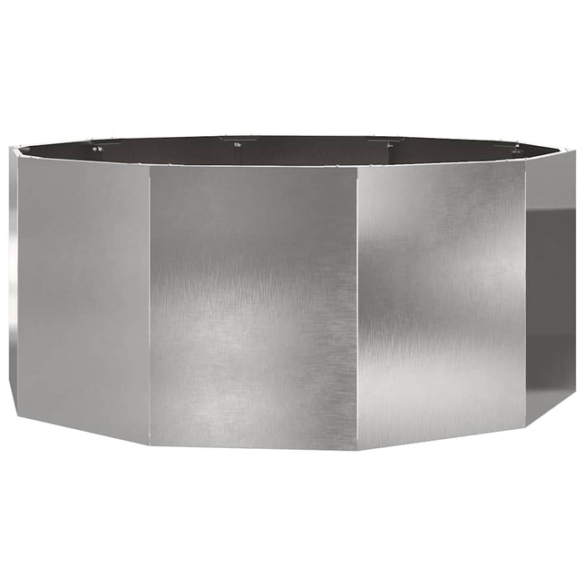 Plantekasse Sølv 120 x 120 x 50 cm Rustfrit stål