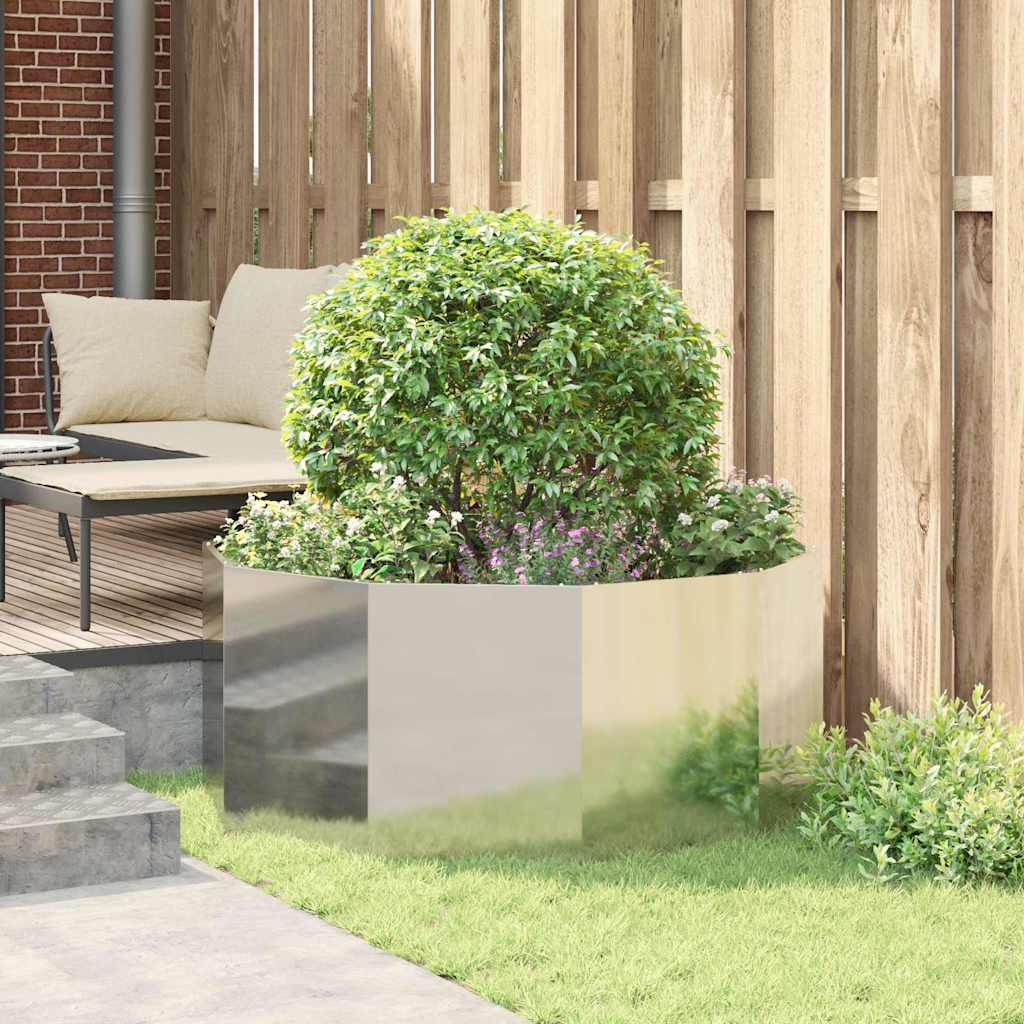 Plantekasse Sølv 120 x 120 x 50 cm Galvaniseret stål