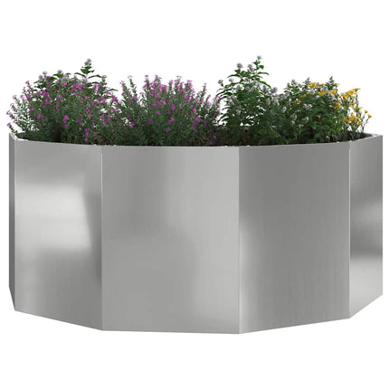 Plantekasse Sølv 120 x 120 x 50 cm Galvaniseret stål