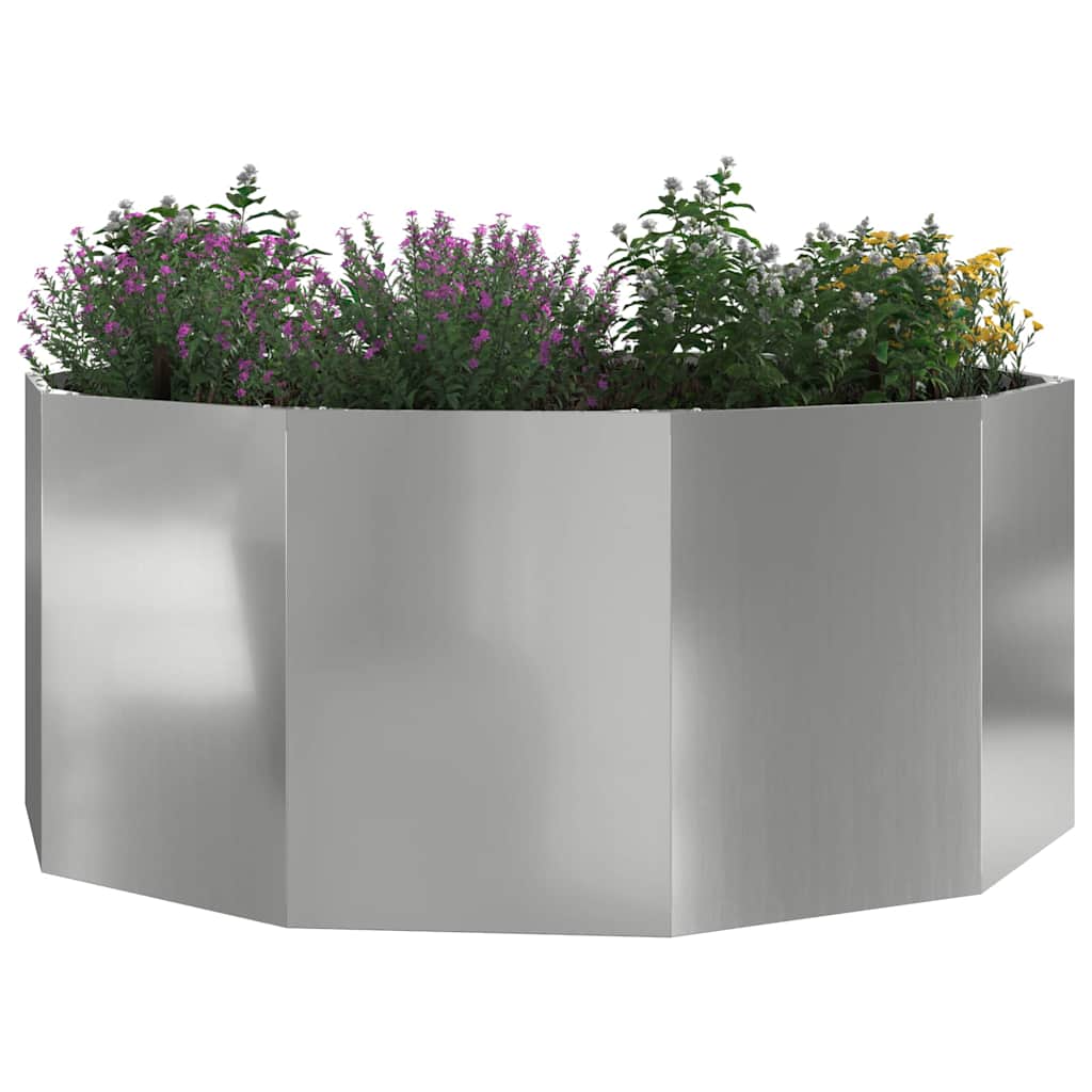 Plantekasse Sølv 120 x 120 x 50 cm Galvaniseret stål