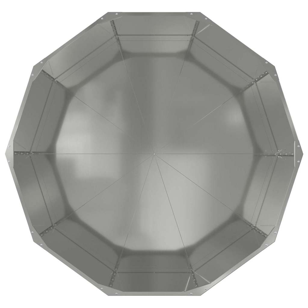 Plantekasse Sølv 120 x 120 x 50 cm Galvaniseret stål