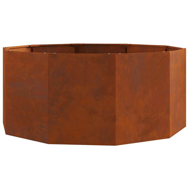 Plantekasse Rusten 120 x 120 x 50 cm Cortenstål