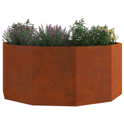 Plantekasse Rusten 120 x 120 x 50 cm Cortenstål