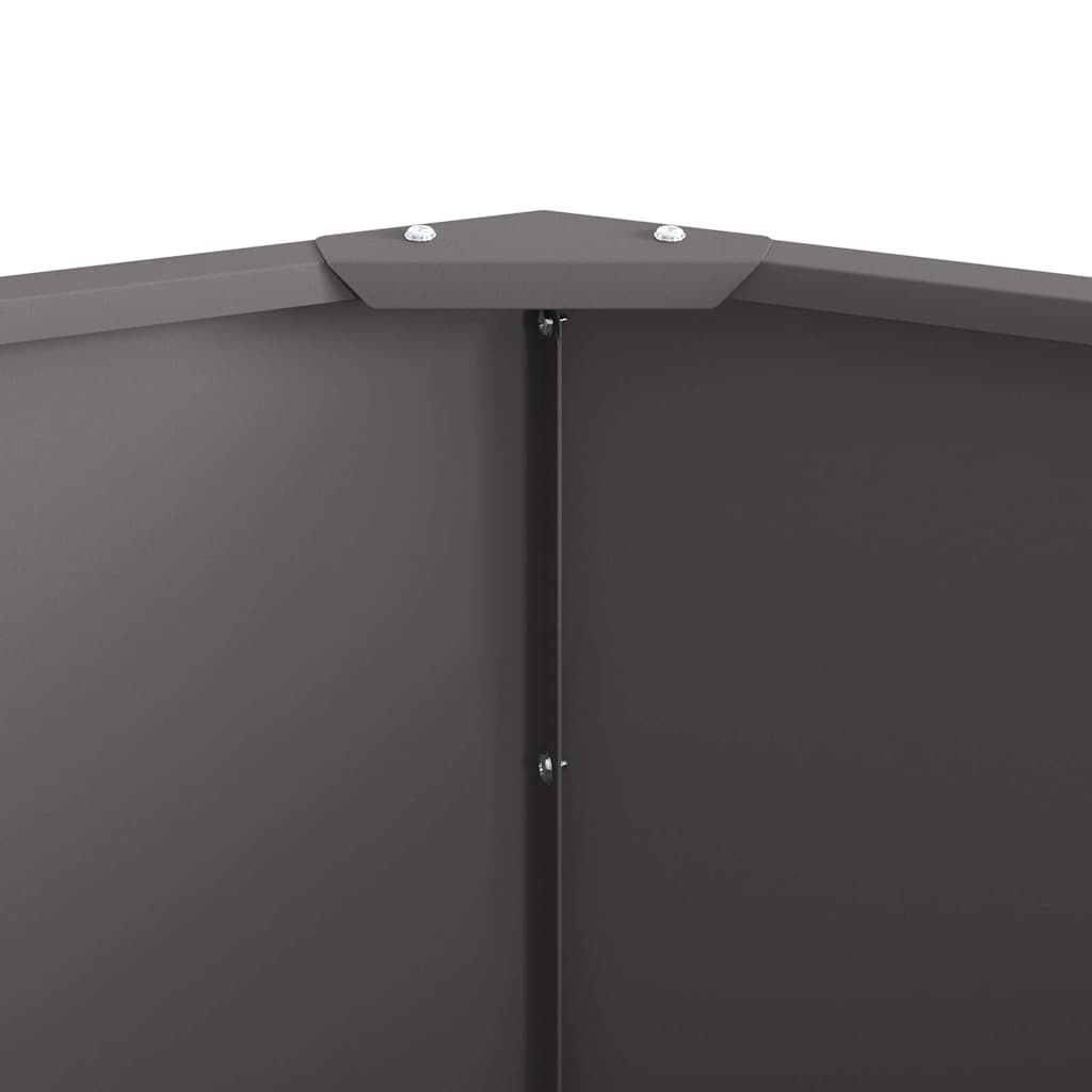 Plantekasse Sort 90 x 90 x 50 cm Stål