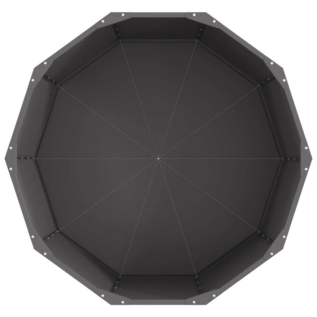 Plantekasse Sort 90 x 90 x 50 cm Stål