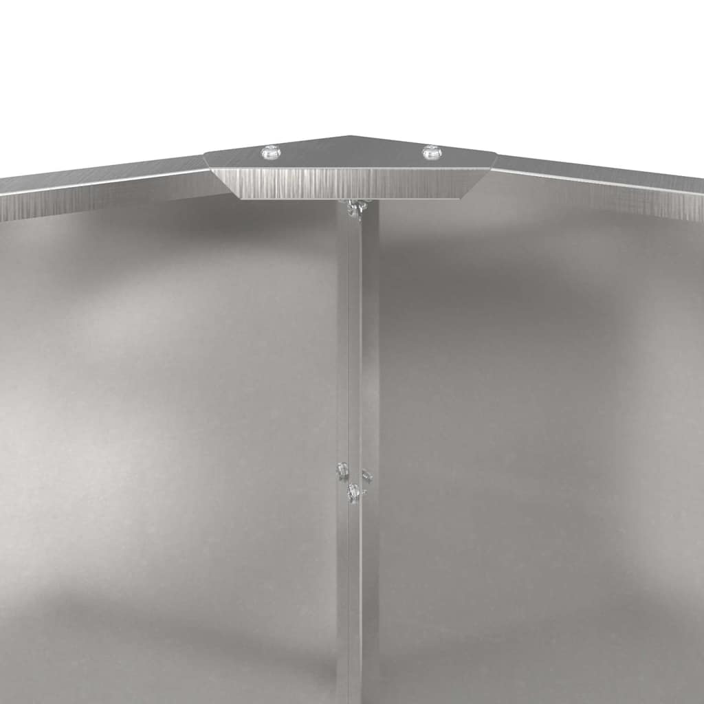 Plantekasse Sølv 90 x 90 x 50 cm Rustfrit stål