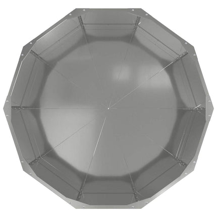 Plantekasse Sølv 90 x 90 x 50 cm Galvaniseret stål