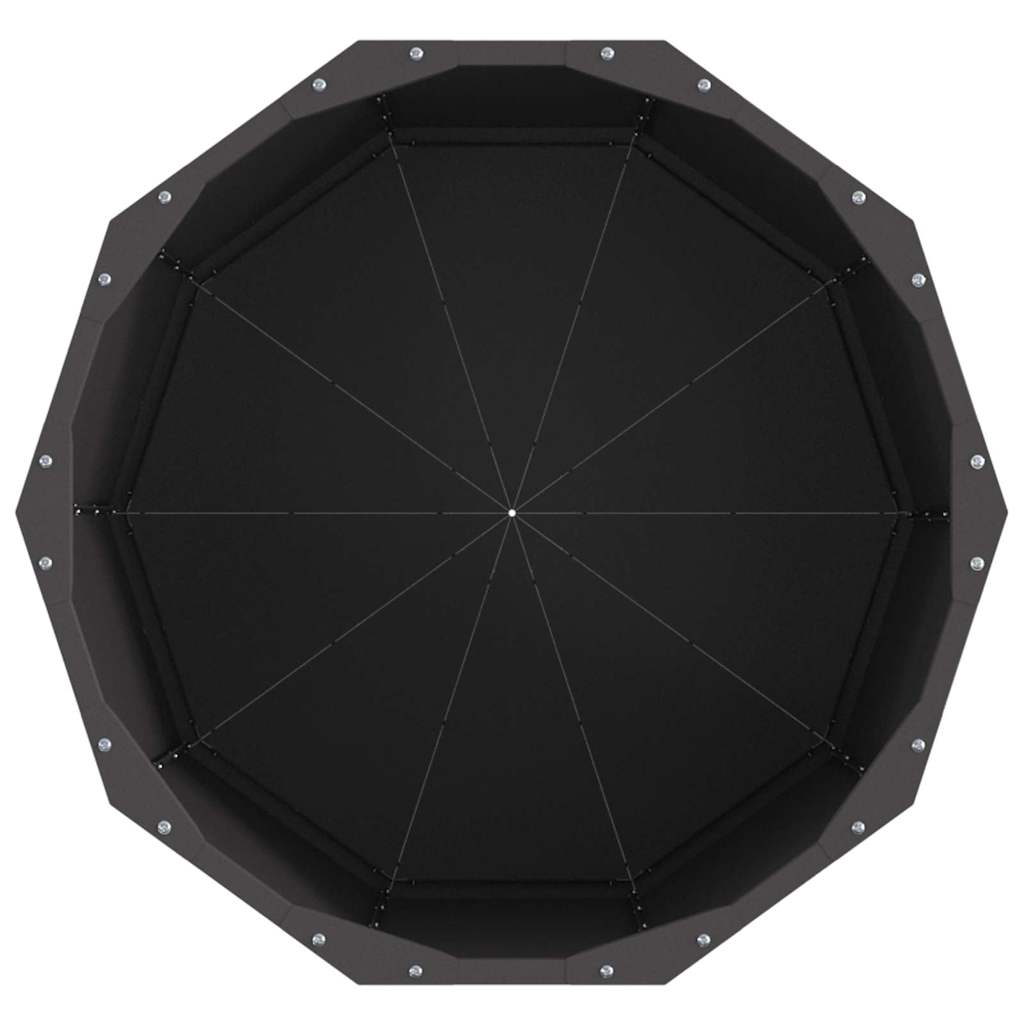 Plantekasse Sort 60 x 60 x 50 cm Stål