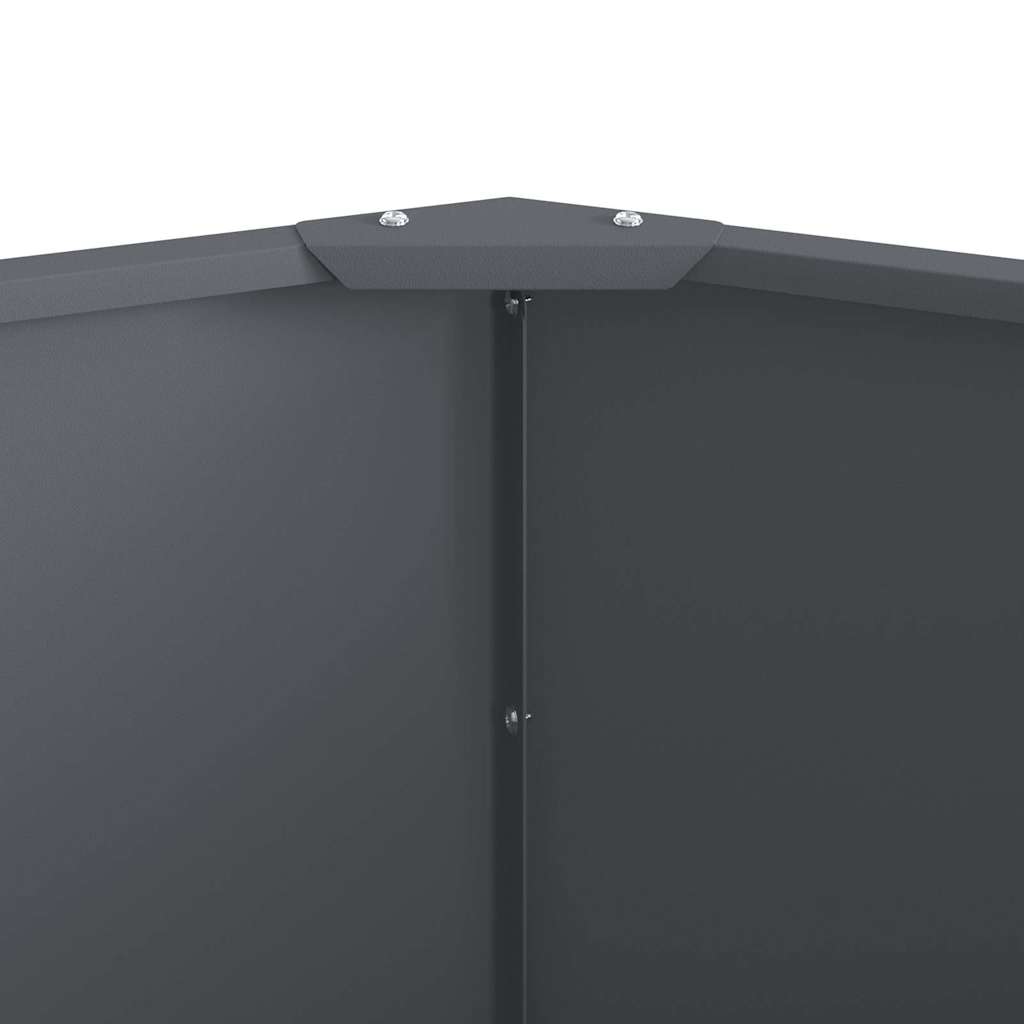 Plantekasse Antracit 60 x 60 x 50 cm Stål