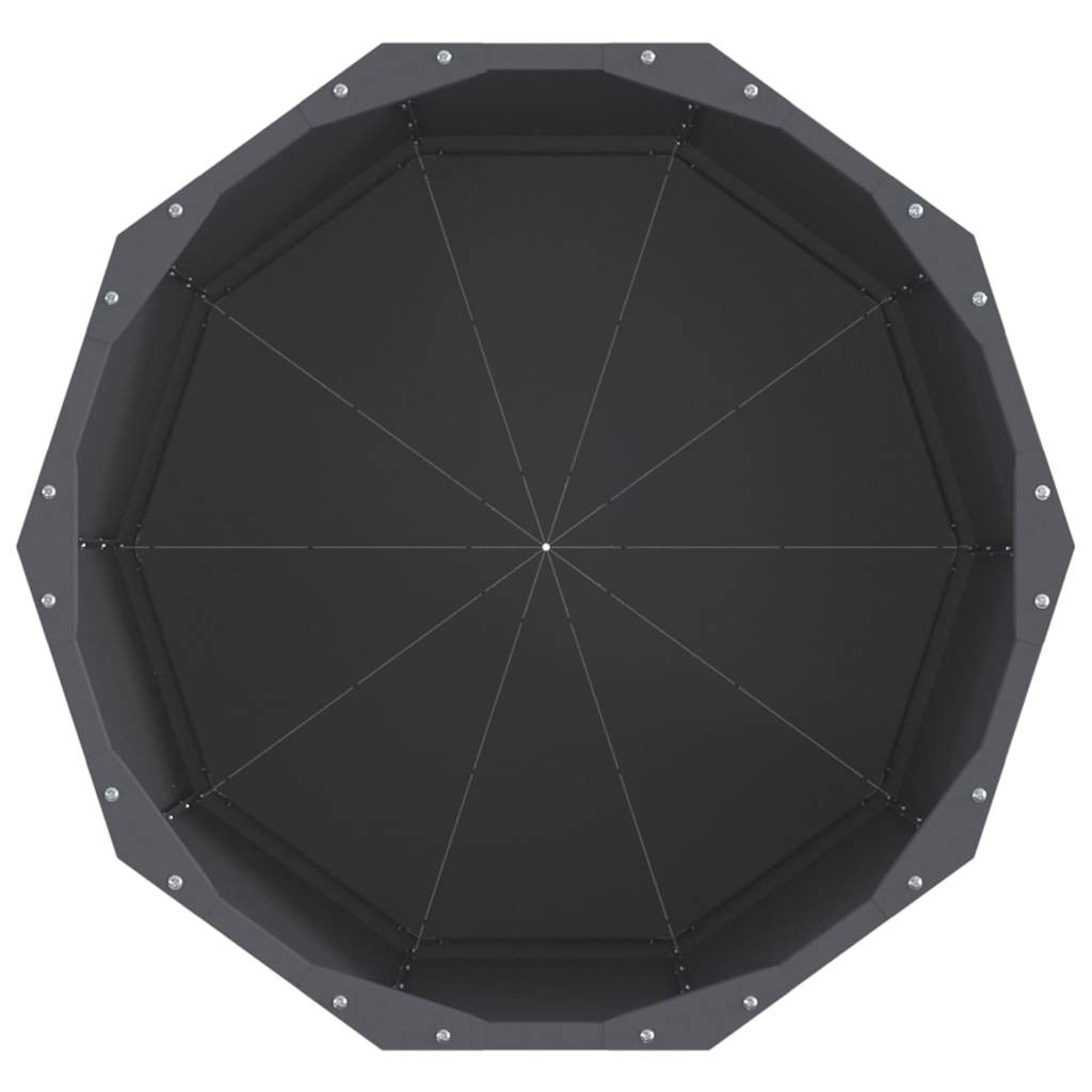 Plantekasse Antracit 60 x 60 x 50 cm Stål
