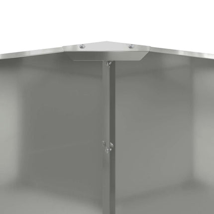 Plantekasse Sølv 60 x 60 x 50 cm Galvaniseret stål